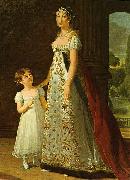 eisabeth Vige-Lebrun Portrait of Caroline Murat with her daughter oil on canvas